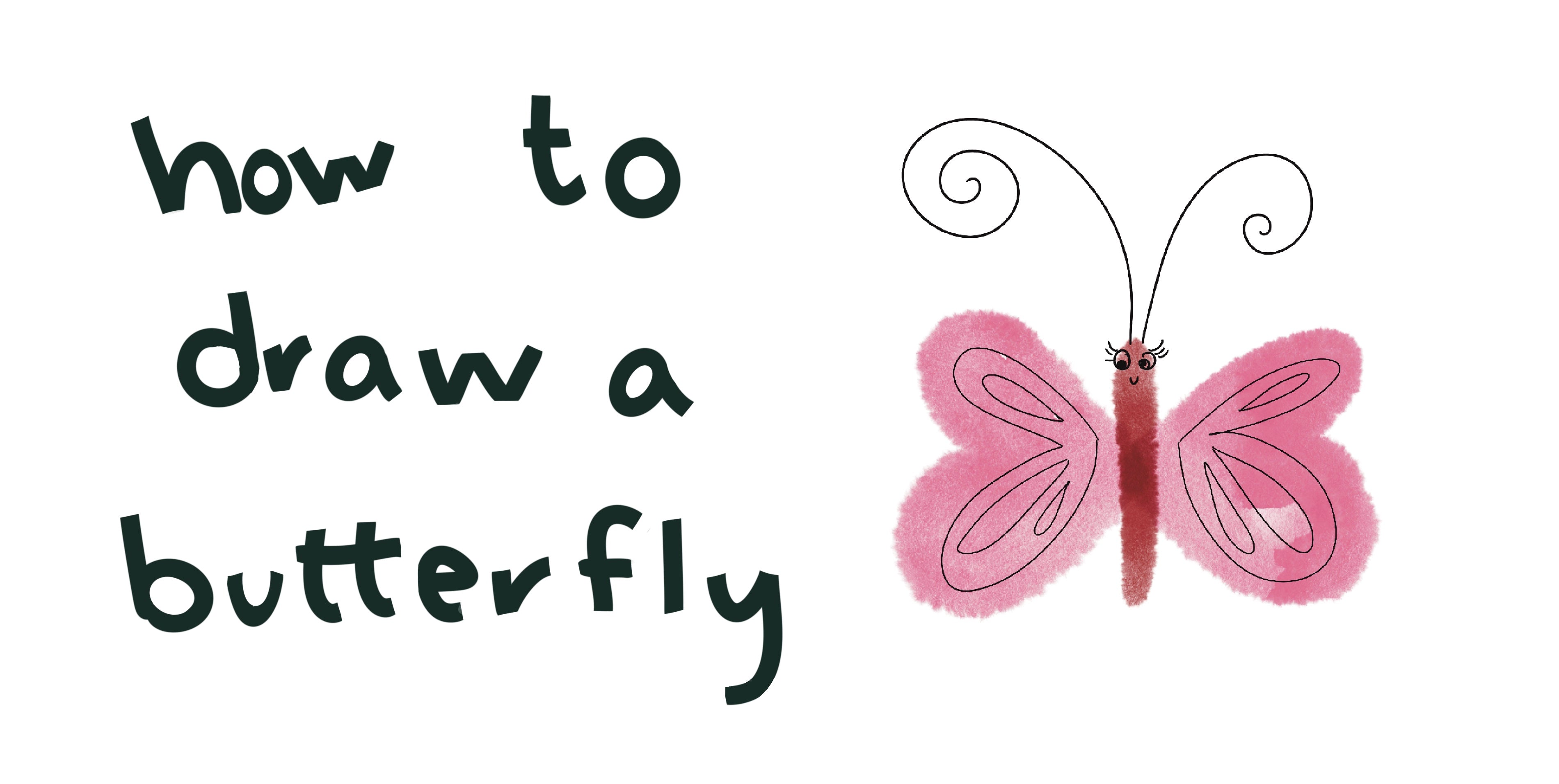 How to Draw a Butterfly Tutorial | Unique Stationary by Golubee