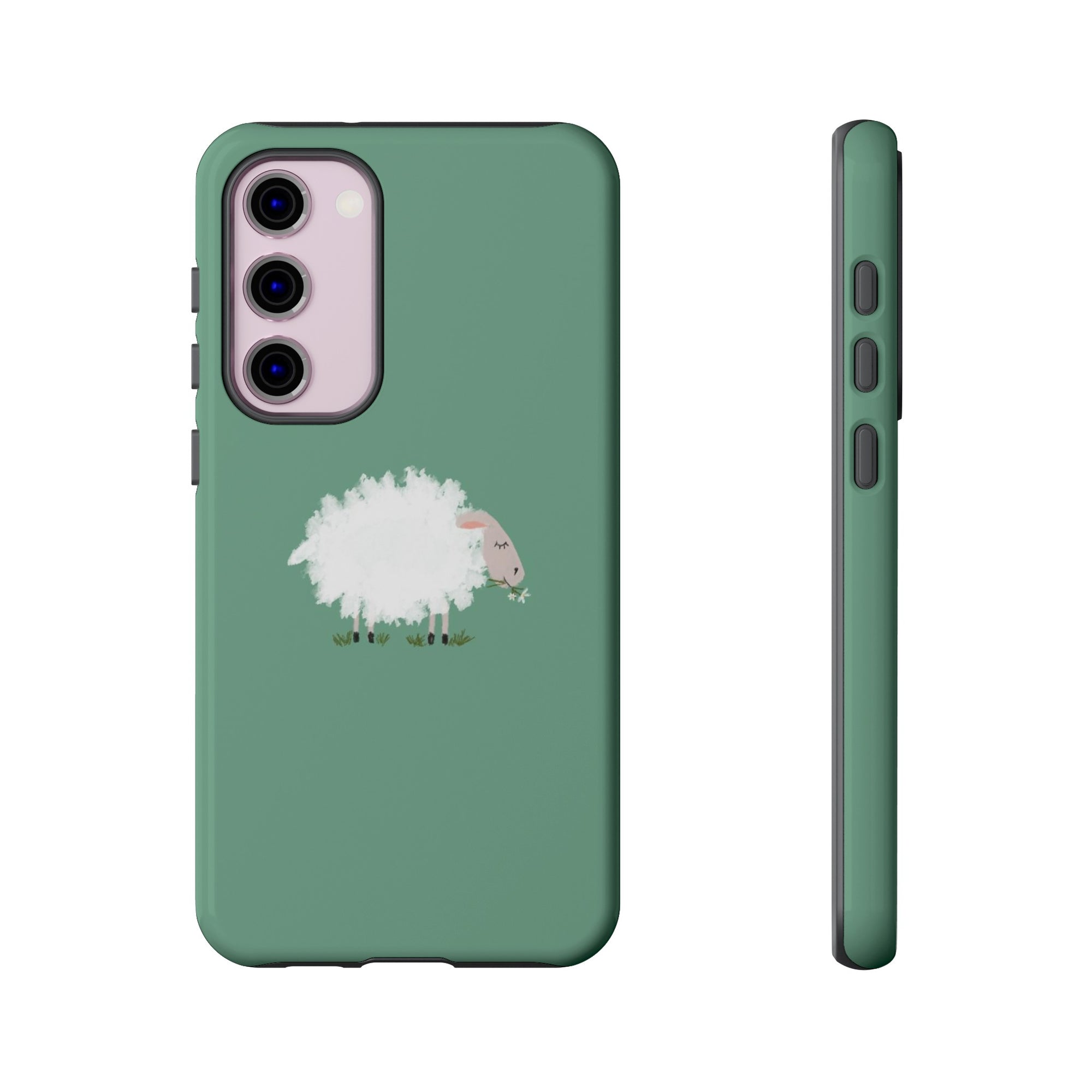 Fuzzy Sheep Chewing Cud - Tough Phone Case