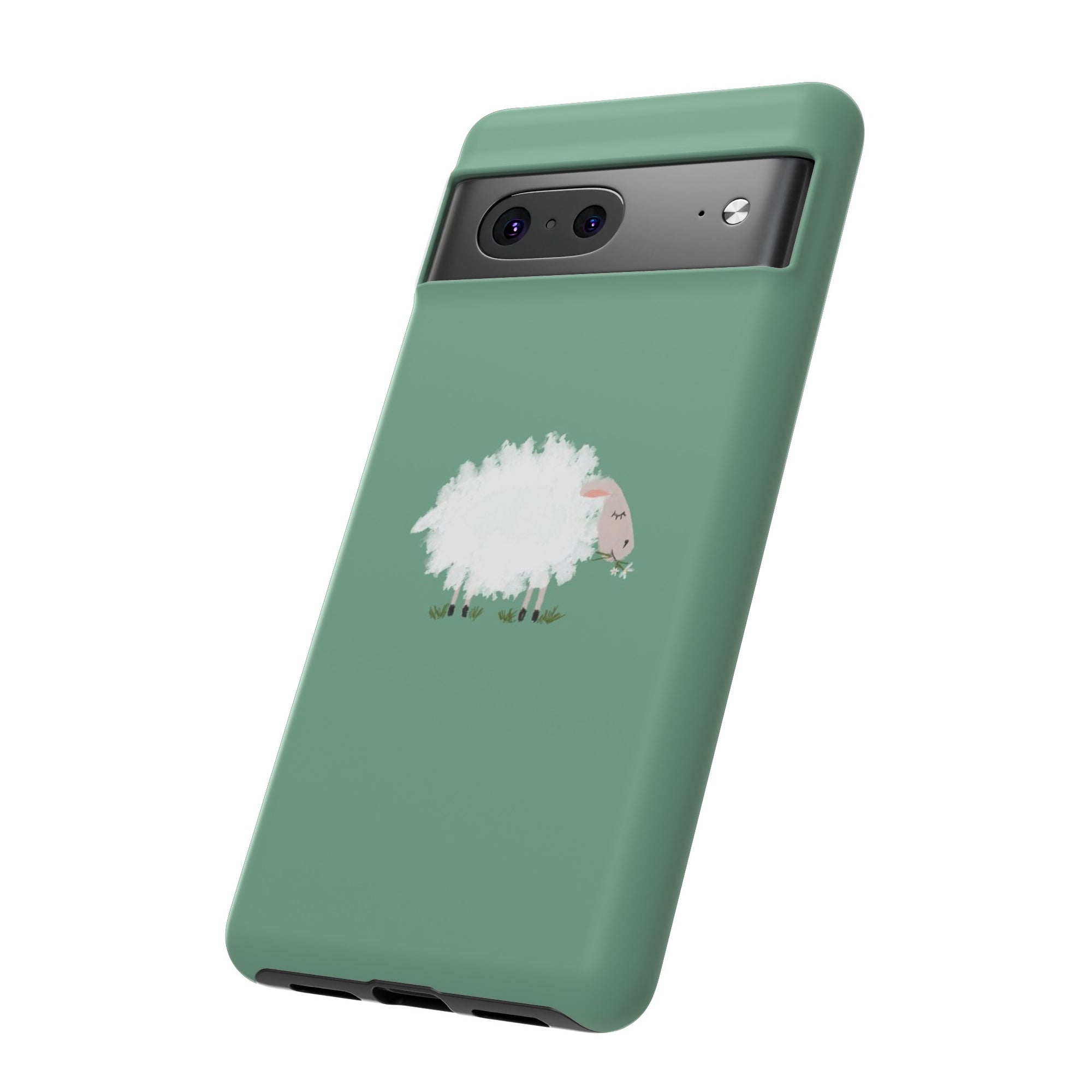 Fuzzy Sheep Chewing Cud - Tough Phone Case