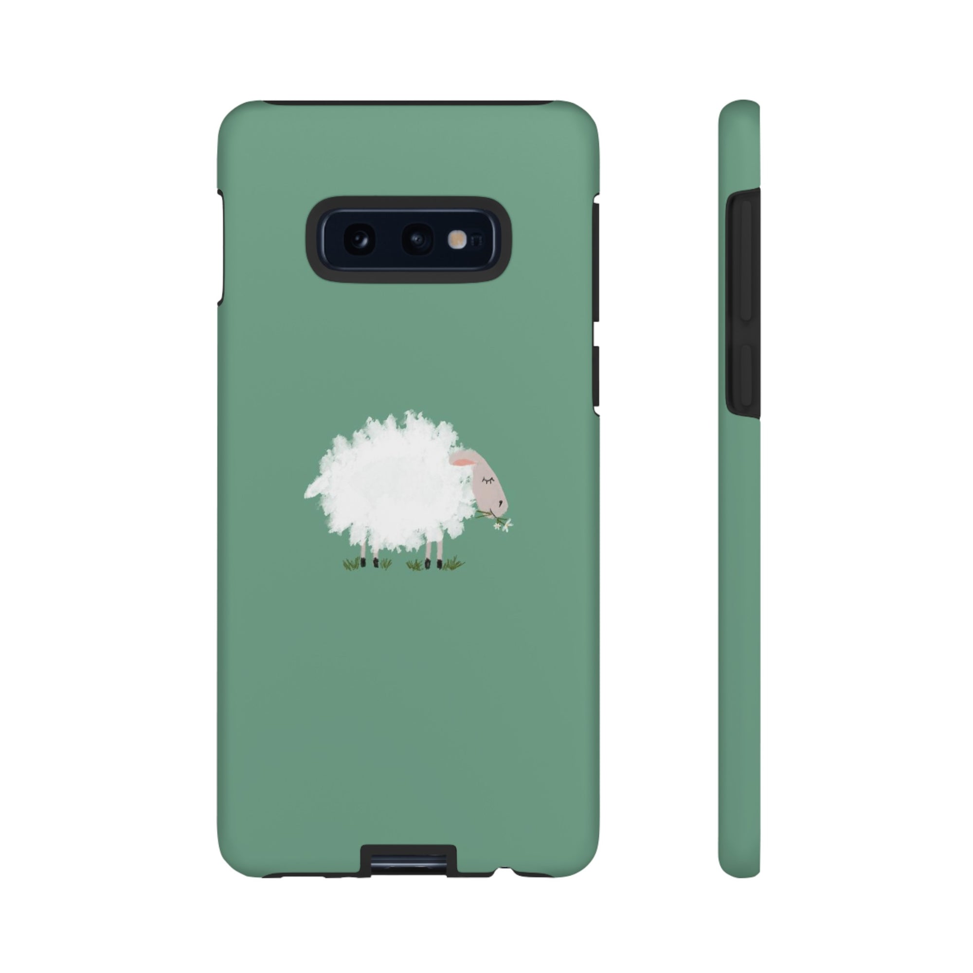 Fuzzy Sheep Chewing Cud - Tough Phone Case