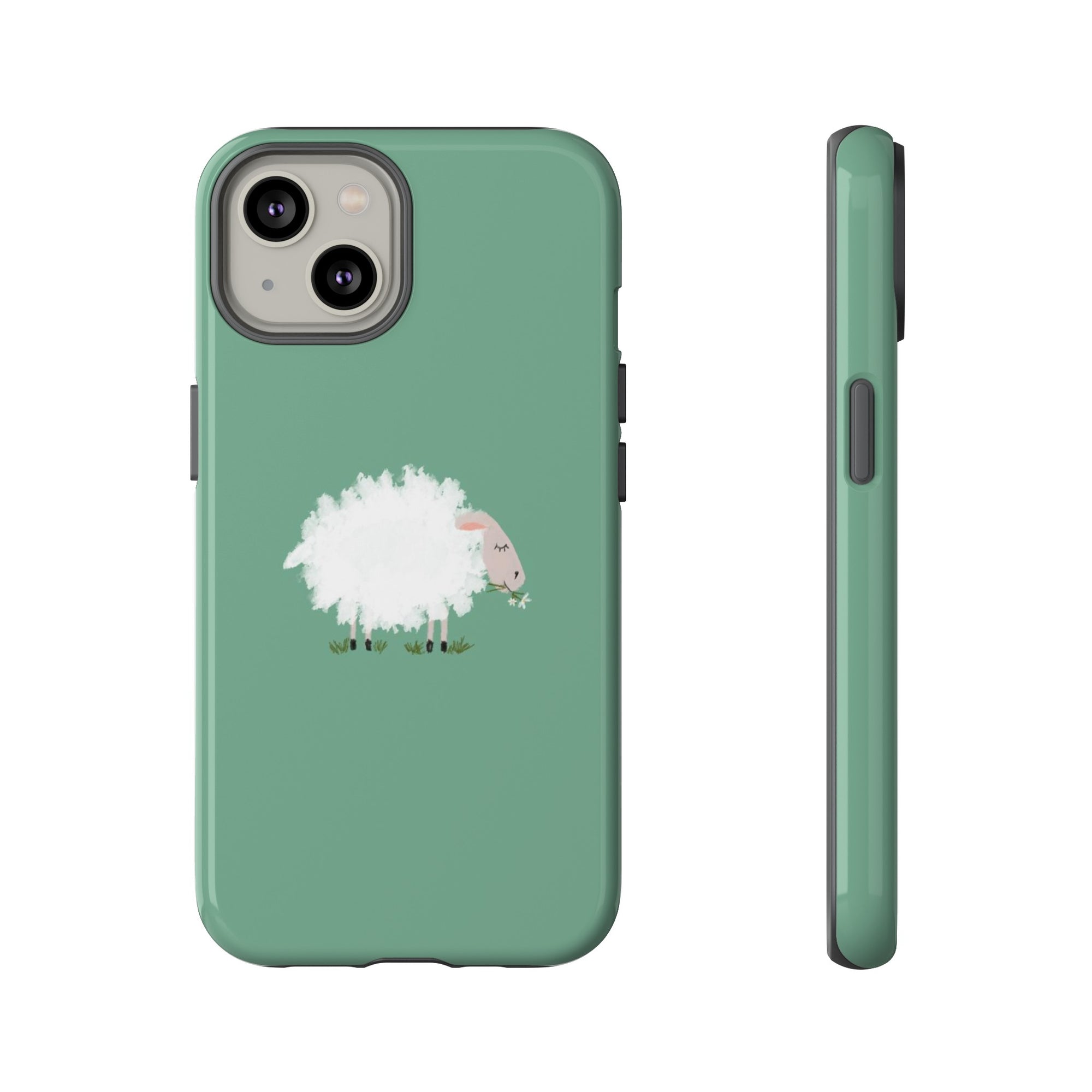 Fuzzy Sheep Chewing Cud - Tough Phone Case