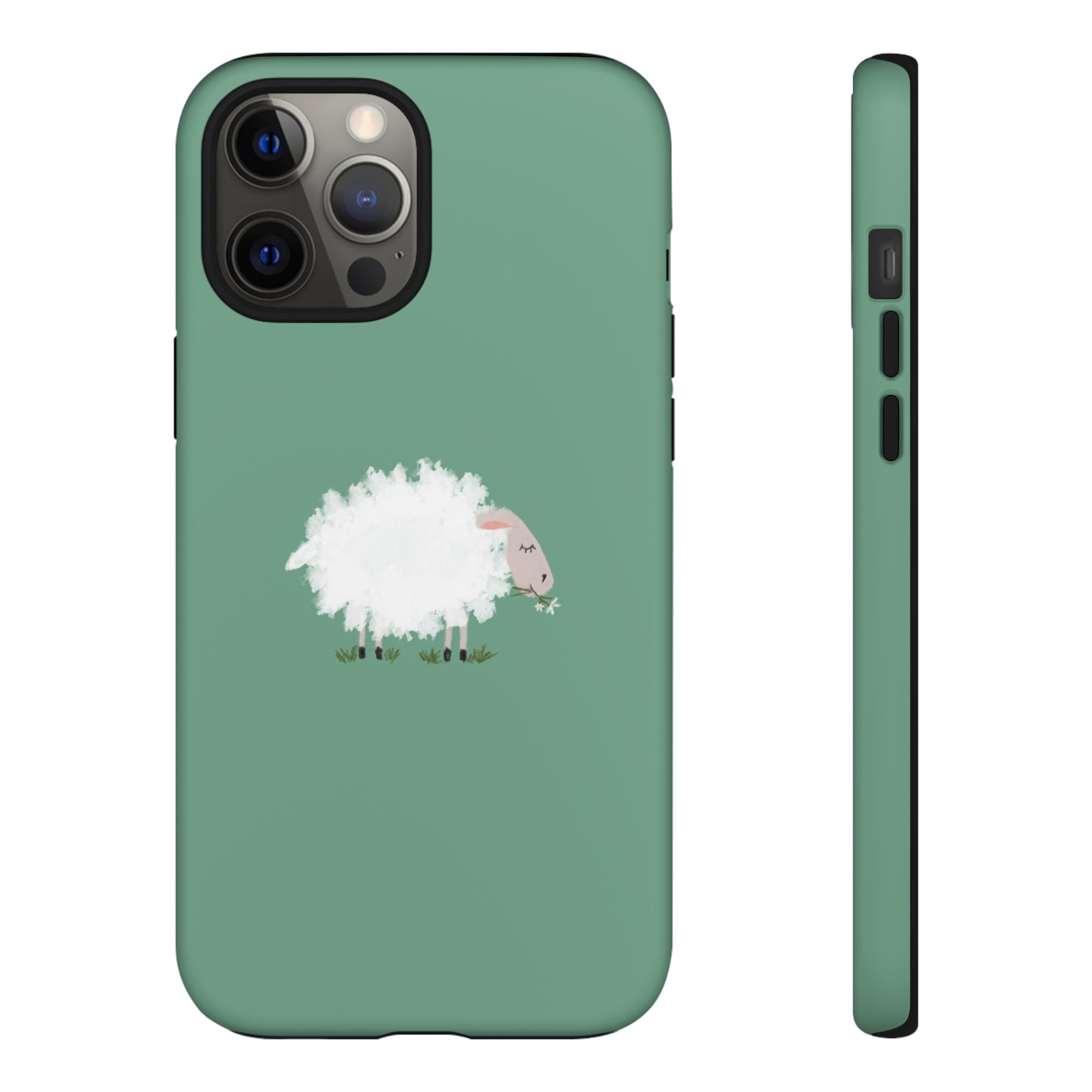 Fuzzy Sheep Chewing Cud - Tough Phone Case