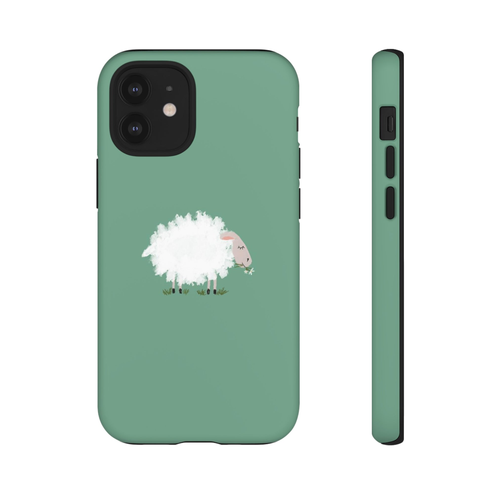 Fuzzy Sheep Chewing Cud - Tough Phone Case