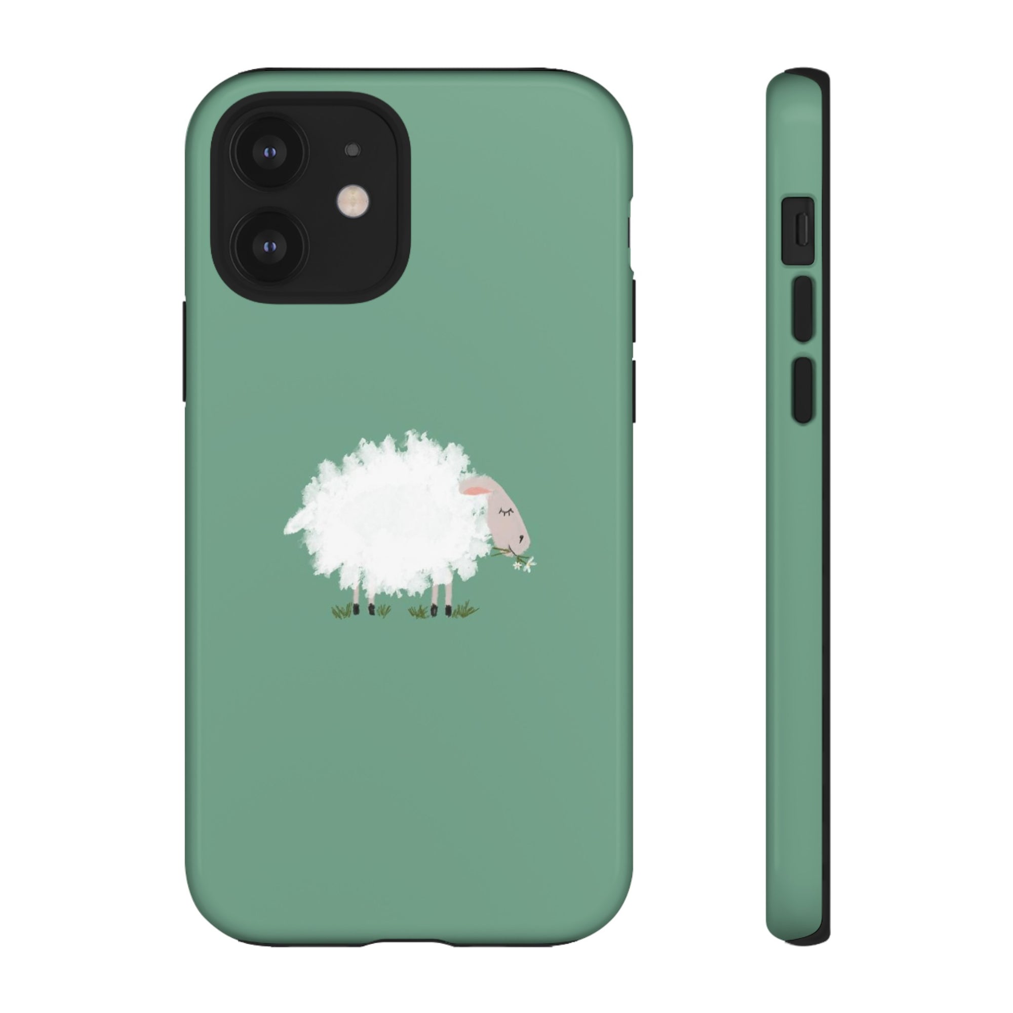 Fuzzy Sheep Chewing Cud - Tough Phone Case