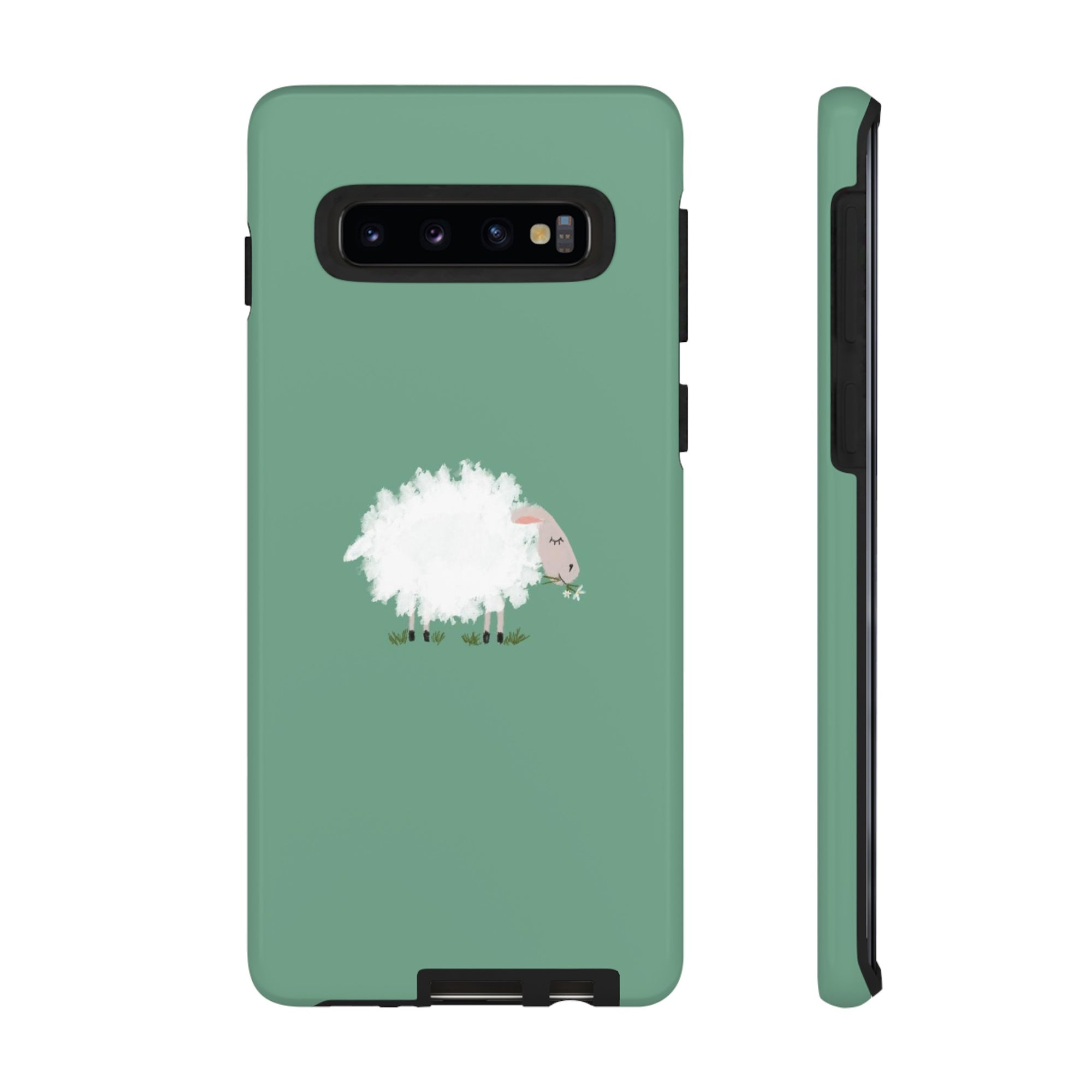 Fuzzy Sheep Chewing Cud - Tough Phone Case