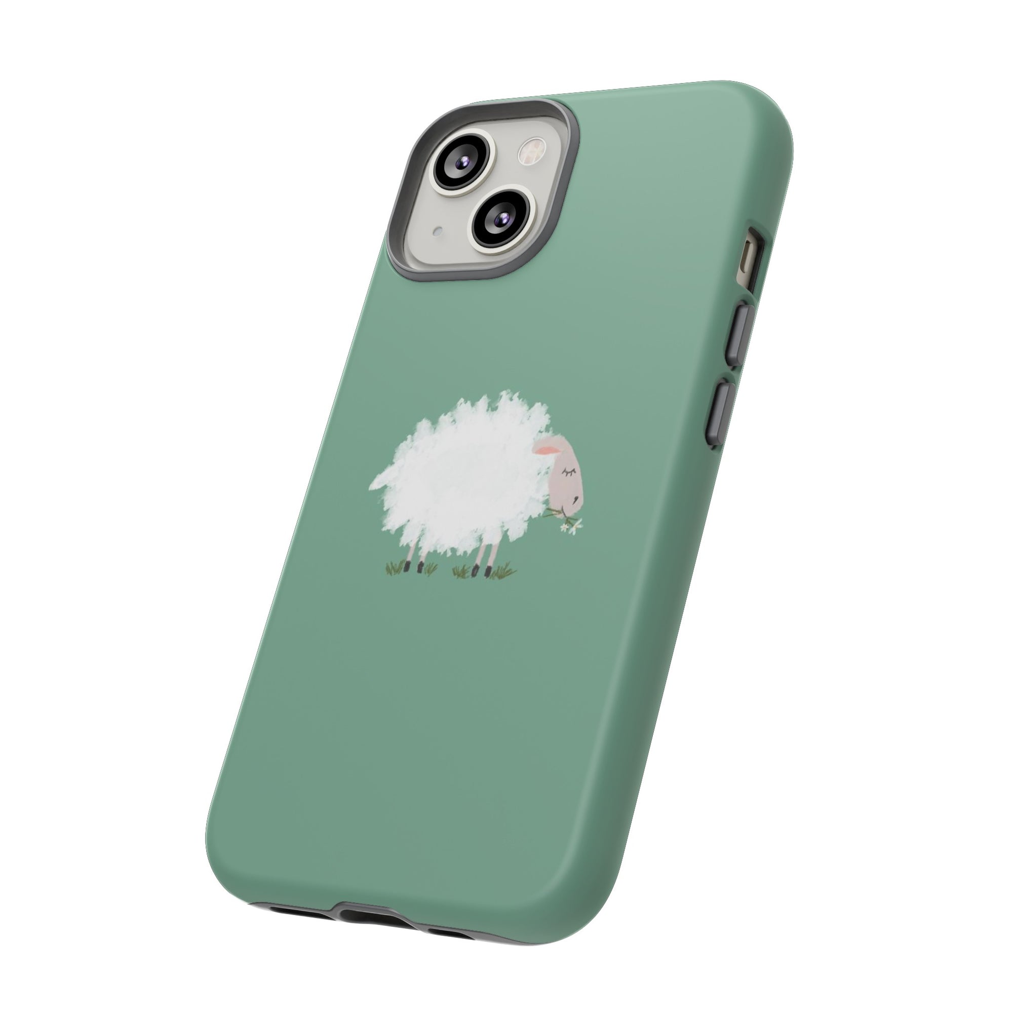 Fuzzy Sheep Chewing Cud - Tough Phone Case