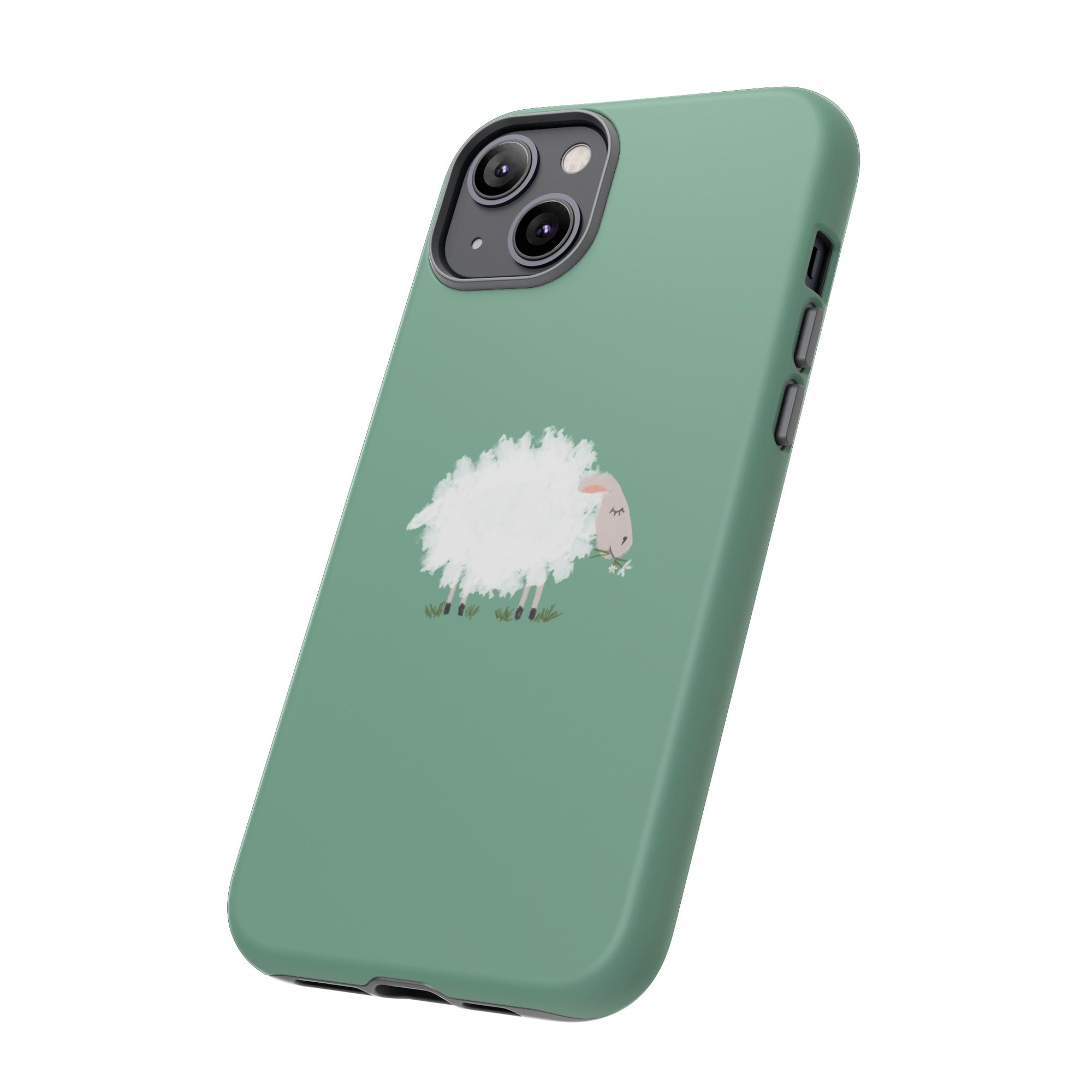 Fuzzy Sheep Chewing Cud - Tough Phone Case