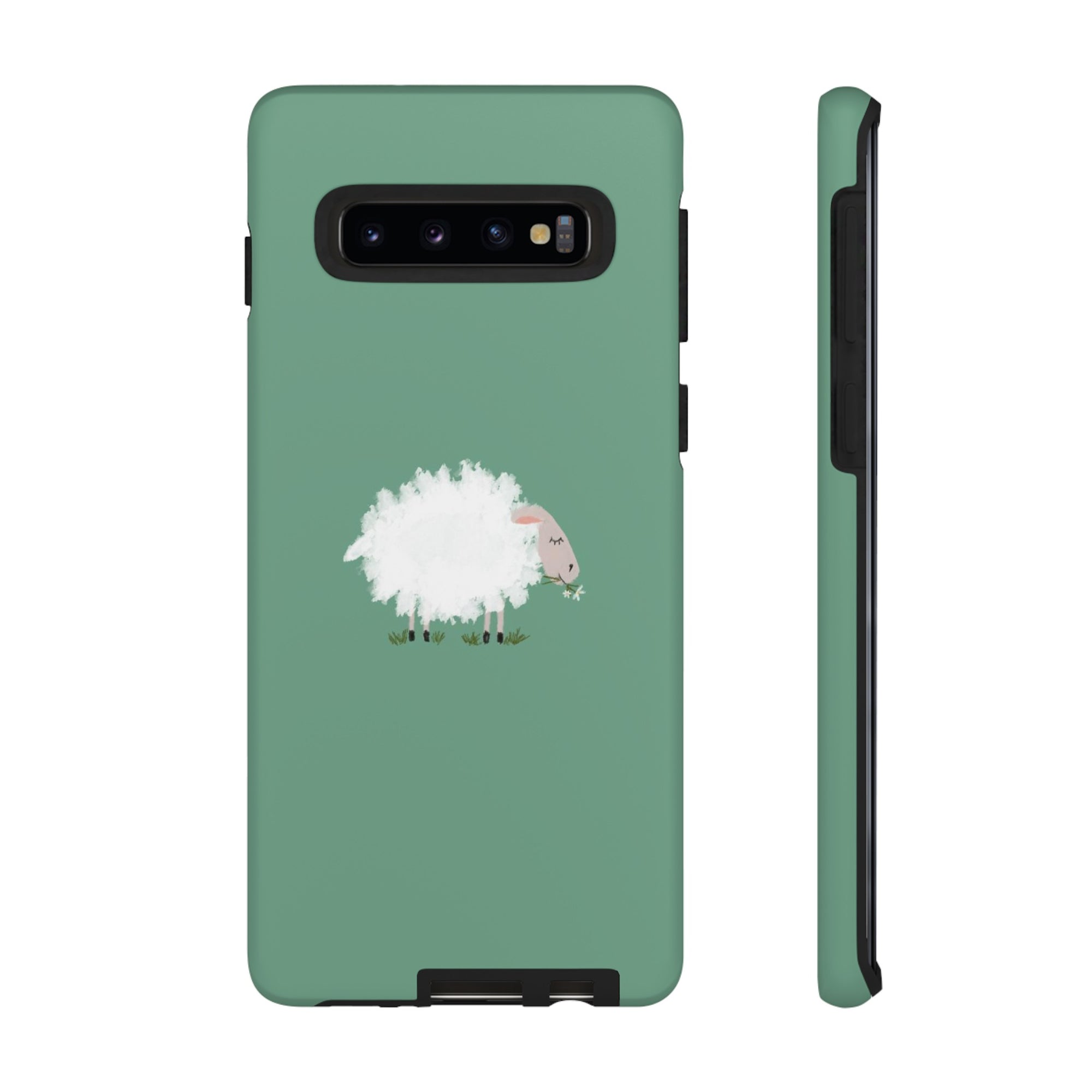 Fuzzy Sheep Chewing Cud - Tough Phone Case