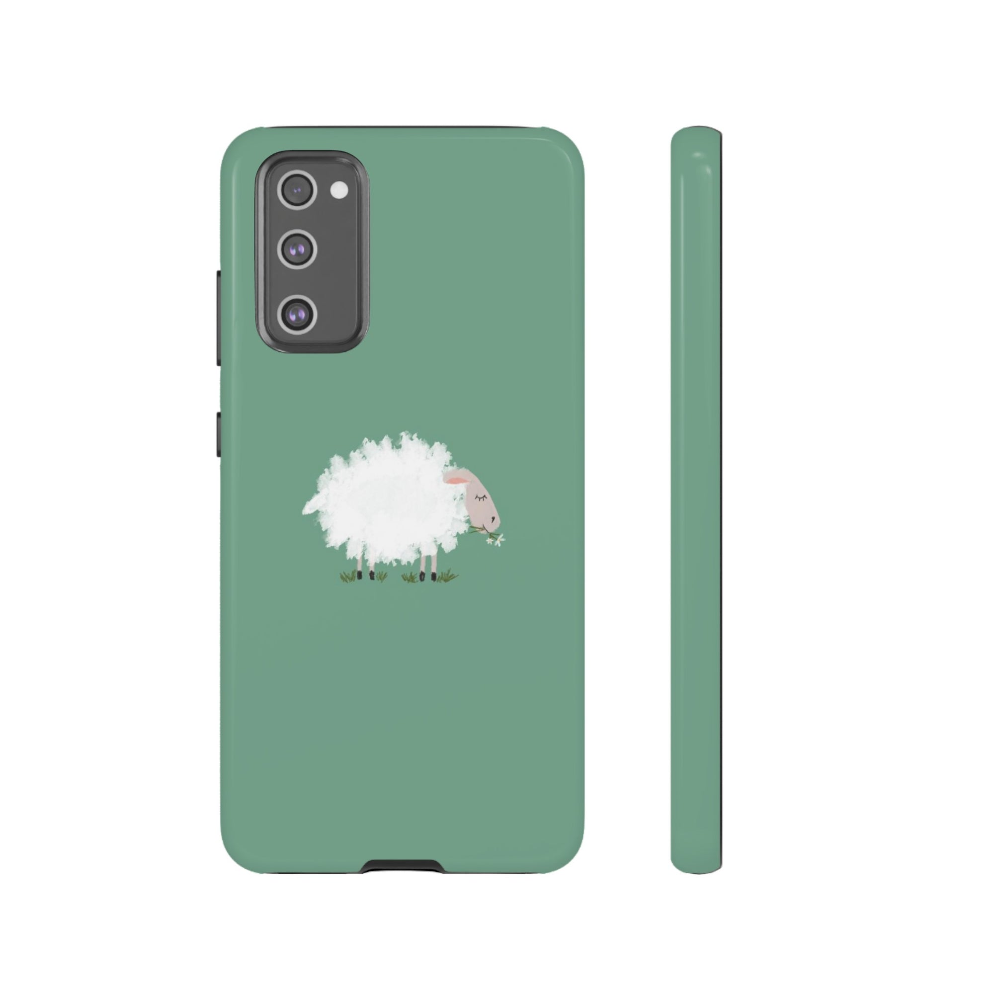 Fuzzy Sheep Chewing Cud - Tough Phone Case