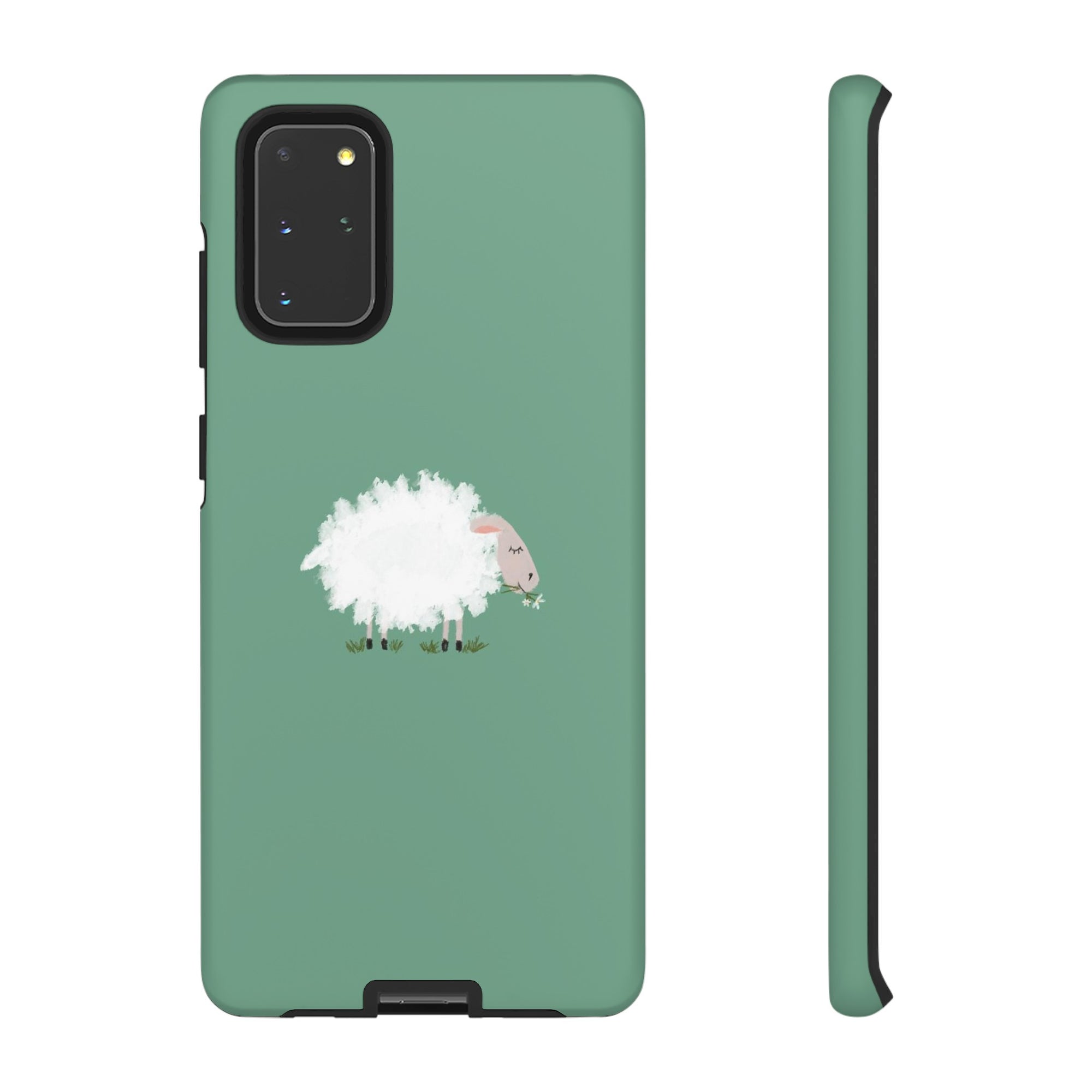 Fuzzy Sheep Chewing Cud - Tough Phone Case