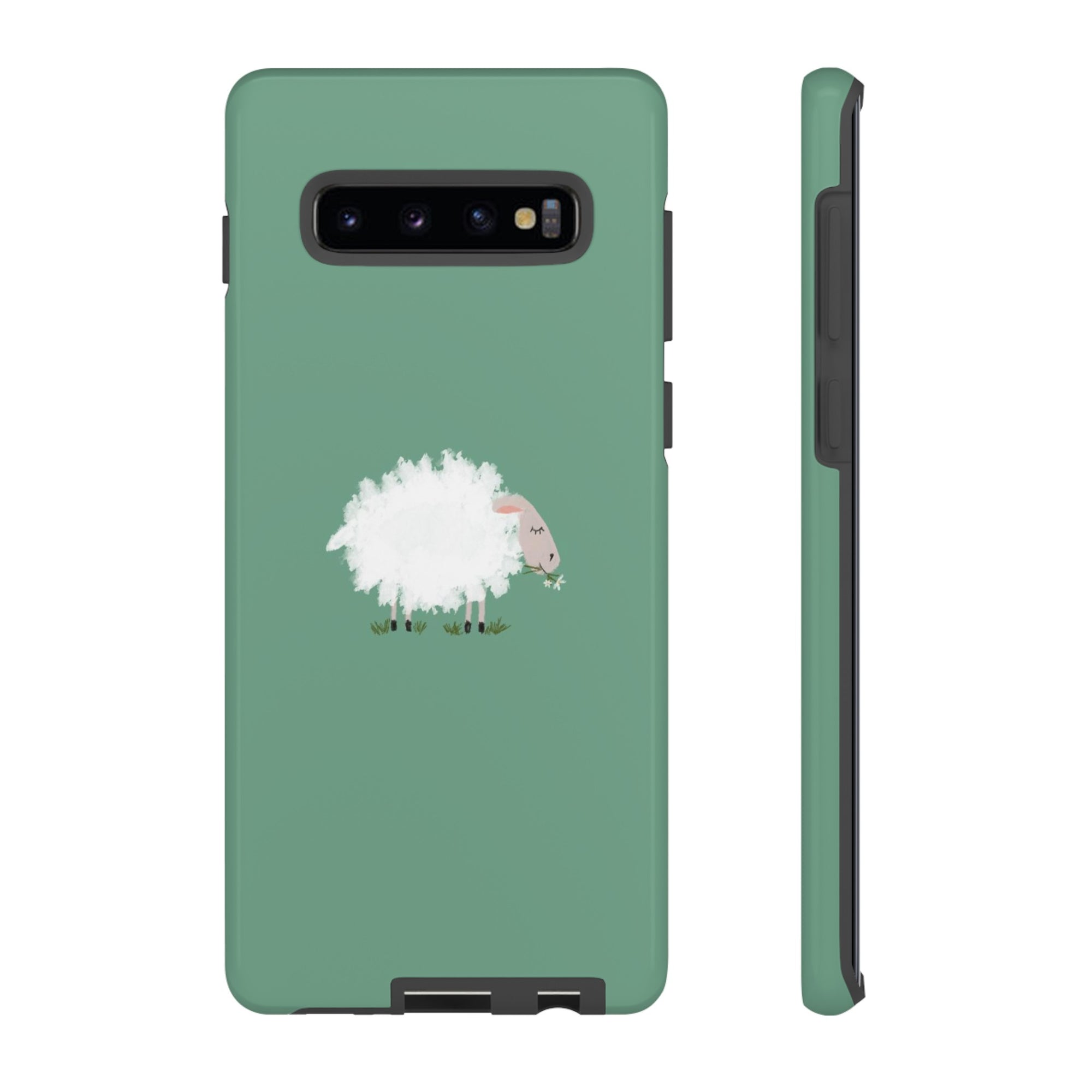 Fuzzy Sheep Chewing Cud - Tough Phone Case