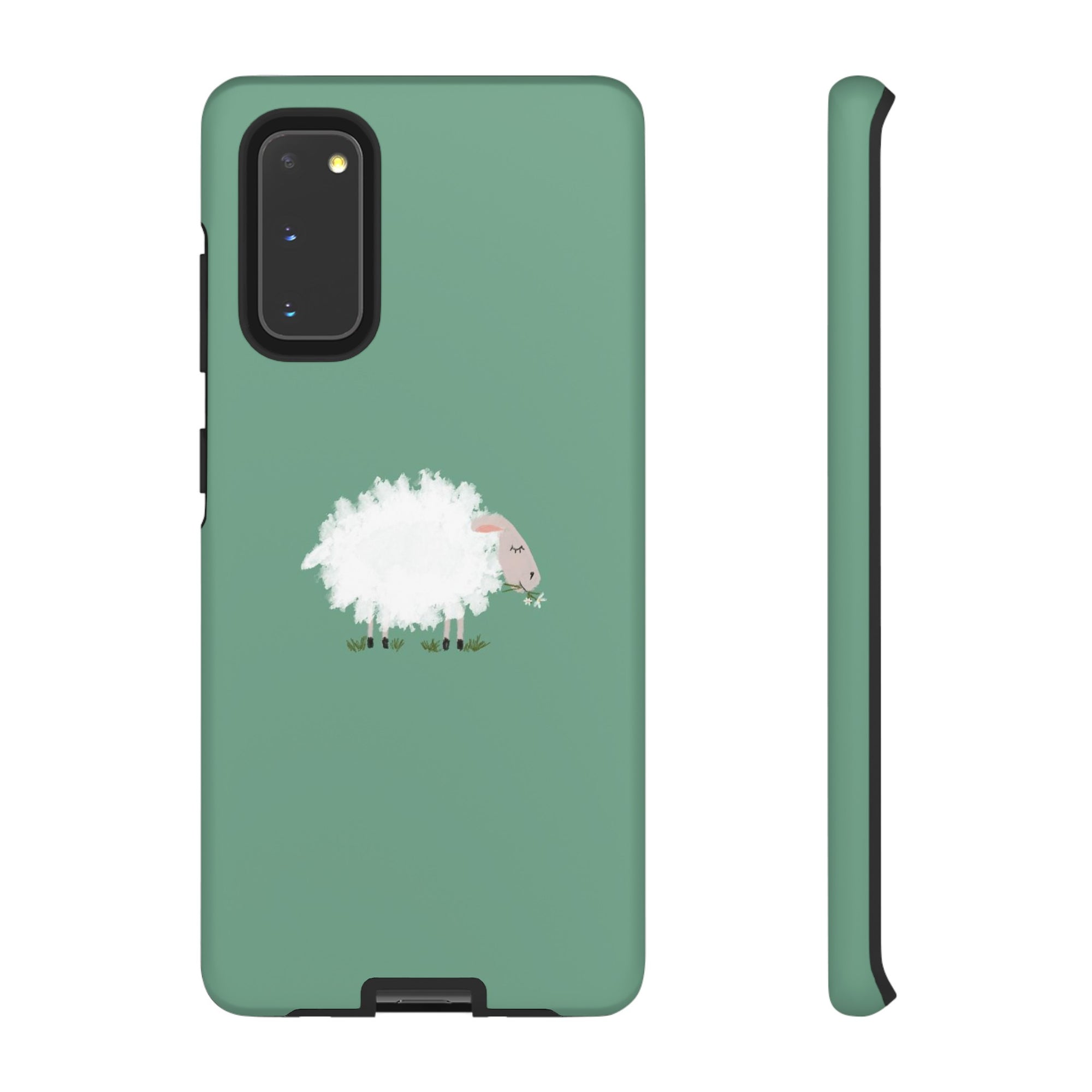 Fuzzy Sheep Chewing Cud - Tough Phone Case