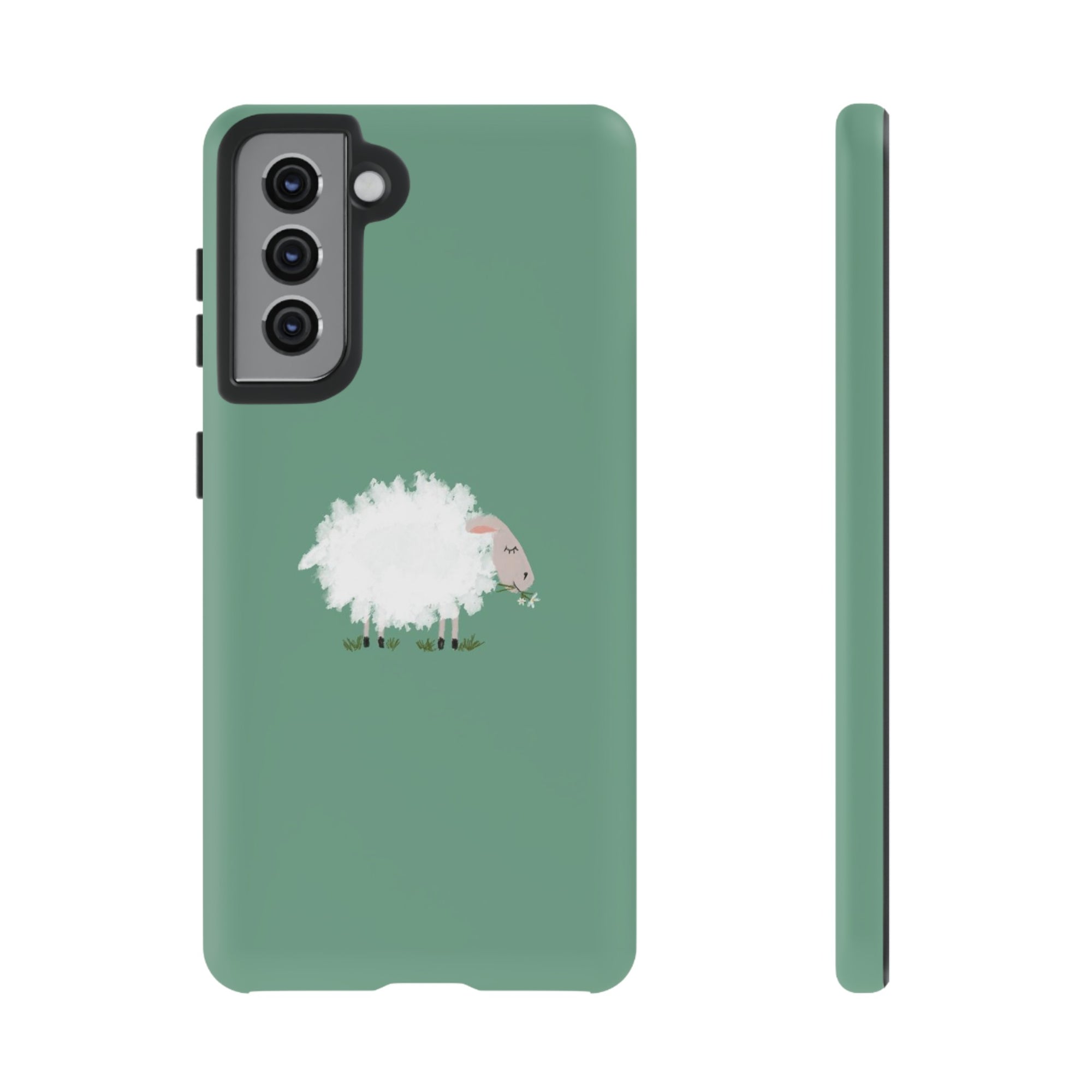 Fuzzy Sheep Chewing Cud - Tough Phone Case