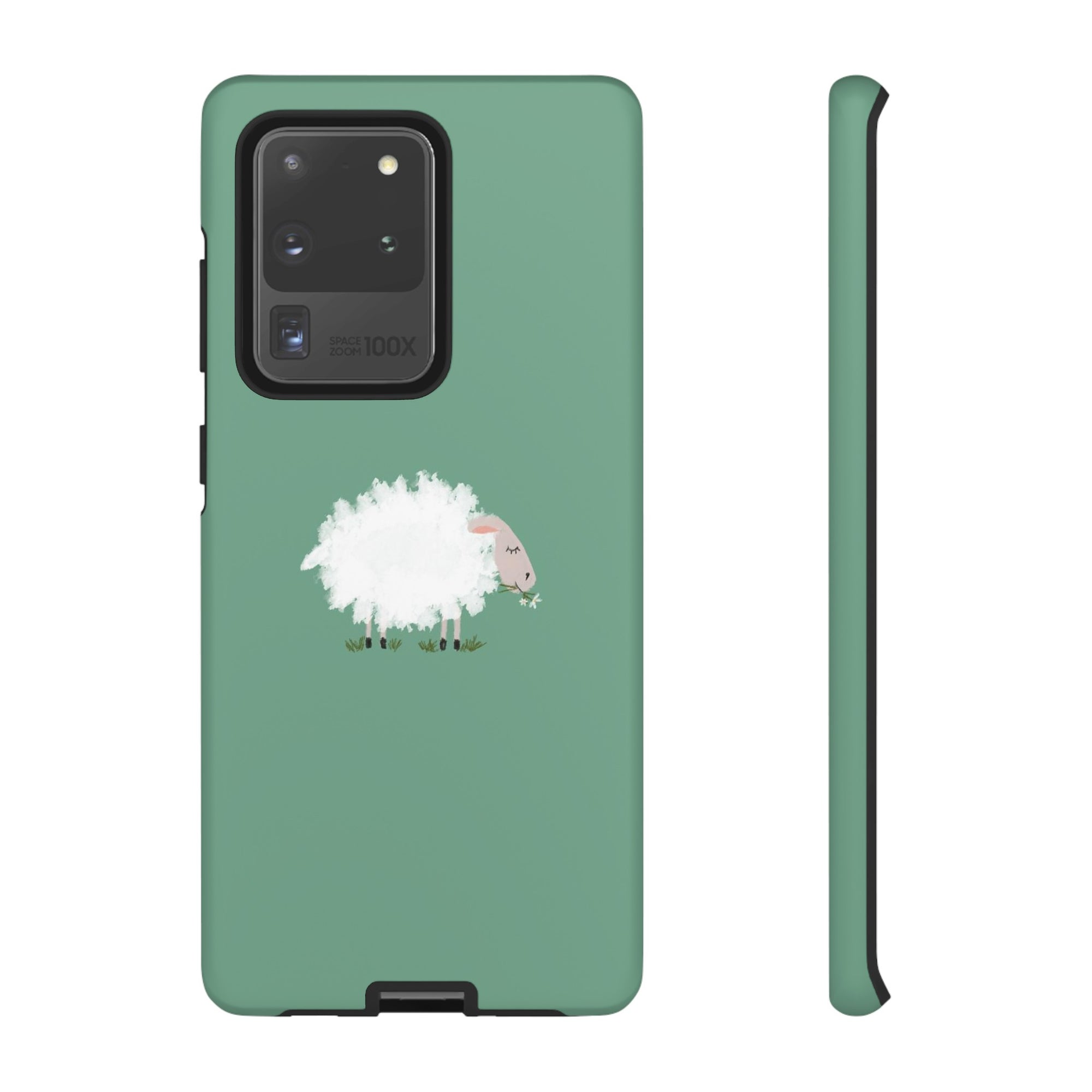 Fuzzy Sheep Chewing Cud - Tough Phone Case