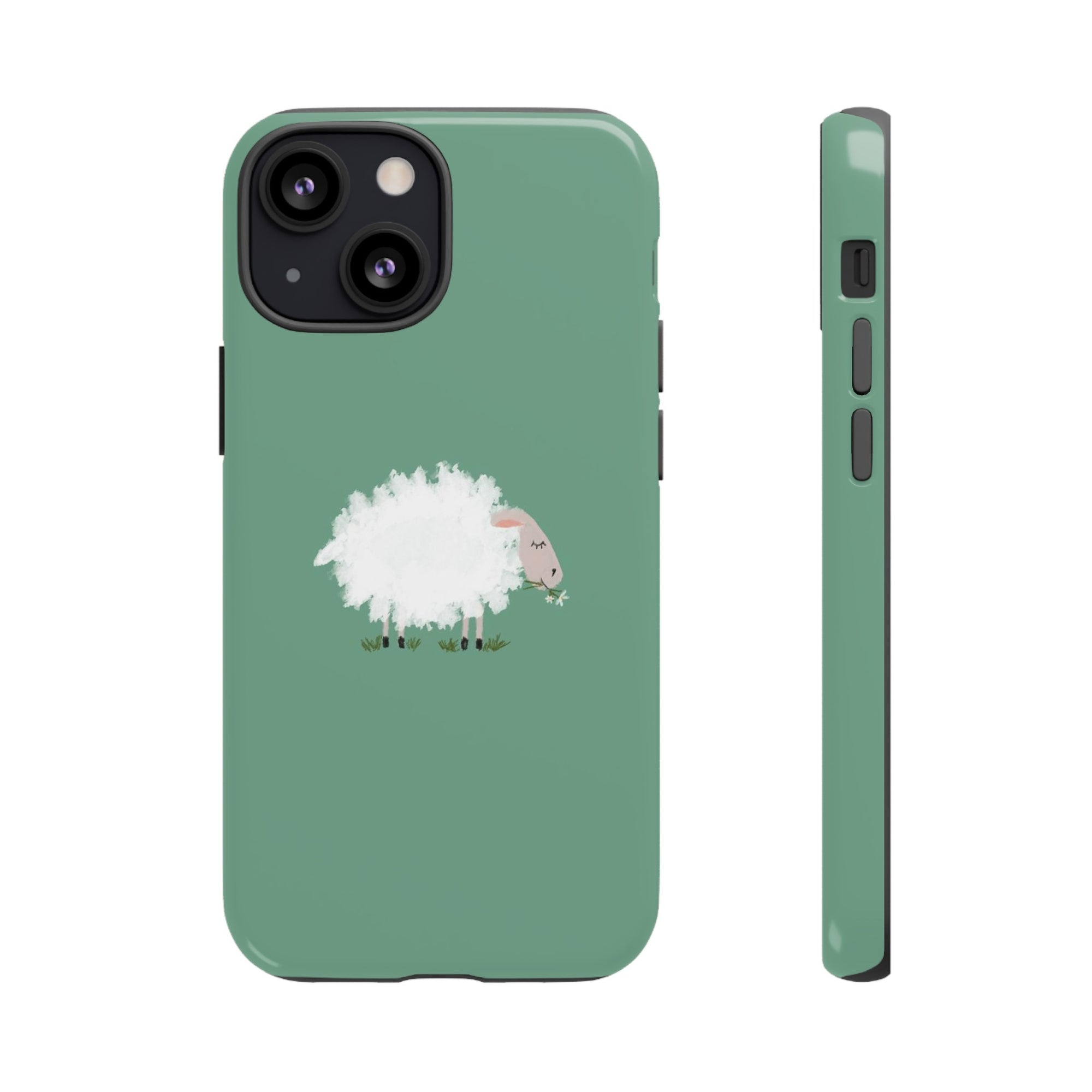 Fuzzy Sheep Chewing Cud - Tough Phone Case