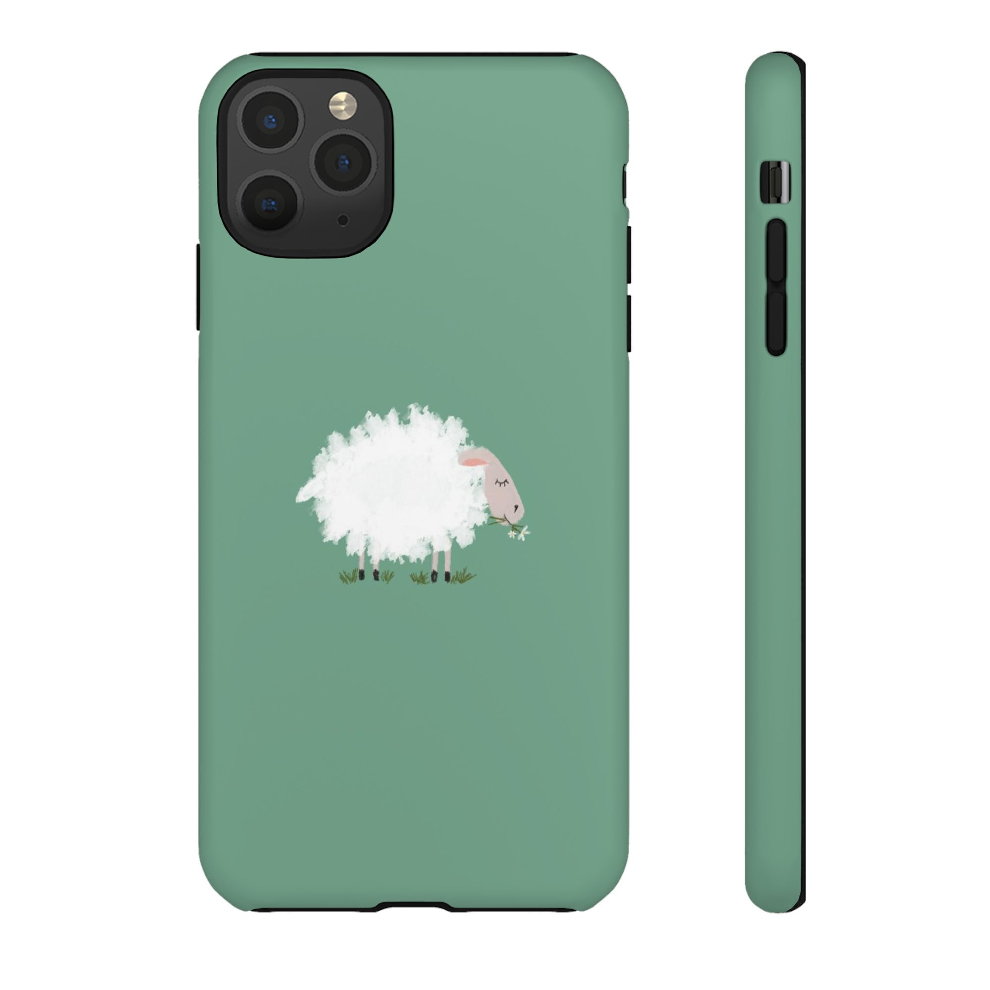 Fuzzy Sheep Chewing Cud - Tough Phone Case