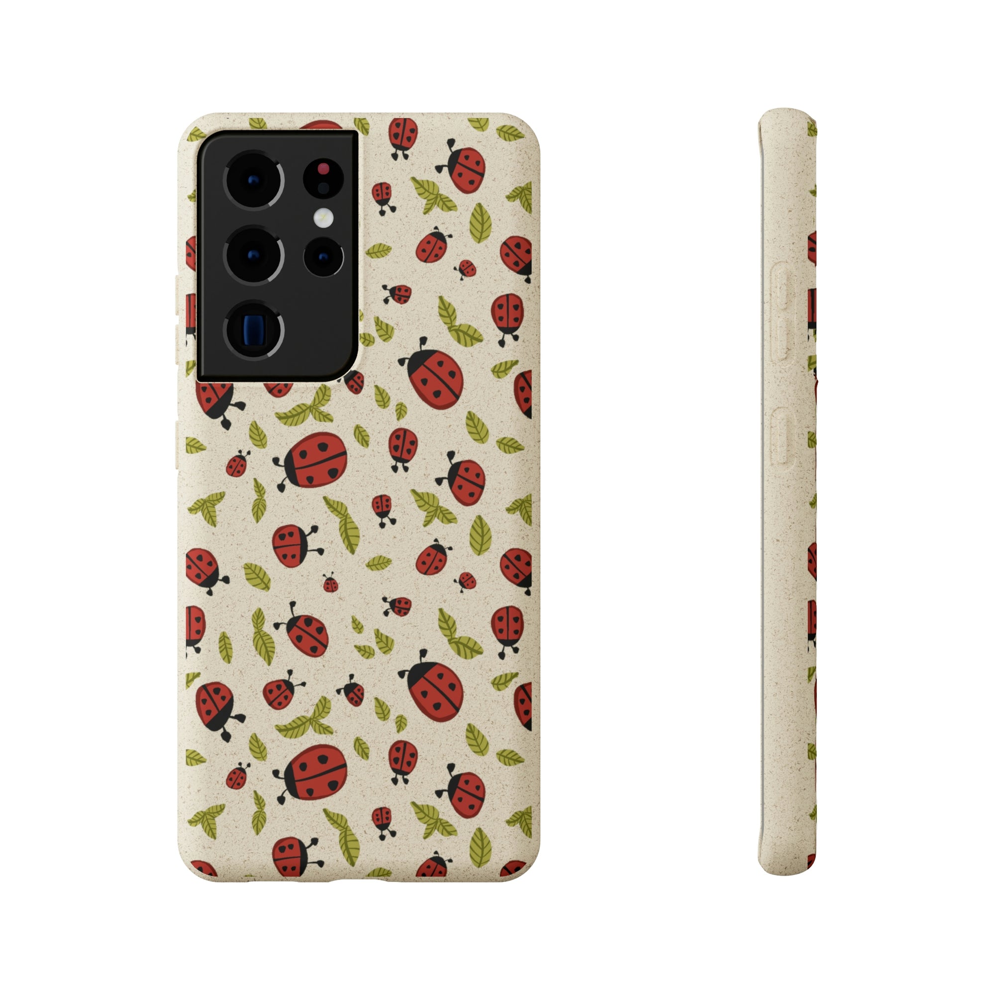 Ladybugs and Leaves Biodegradable Phone Case