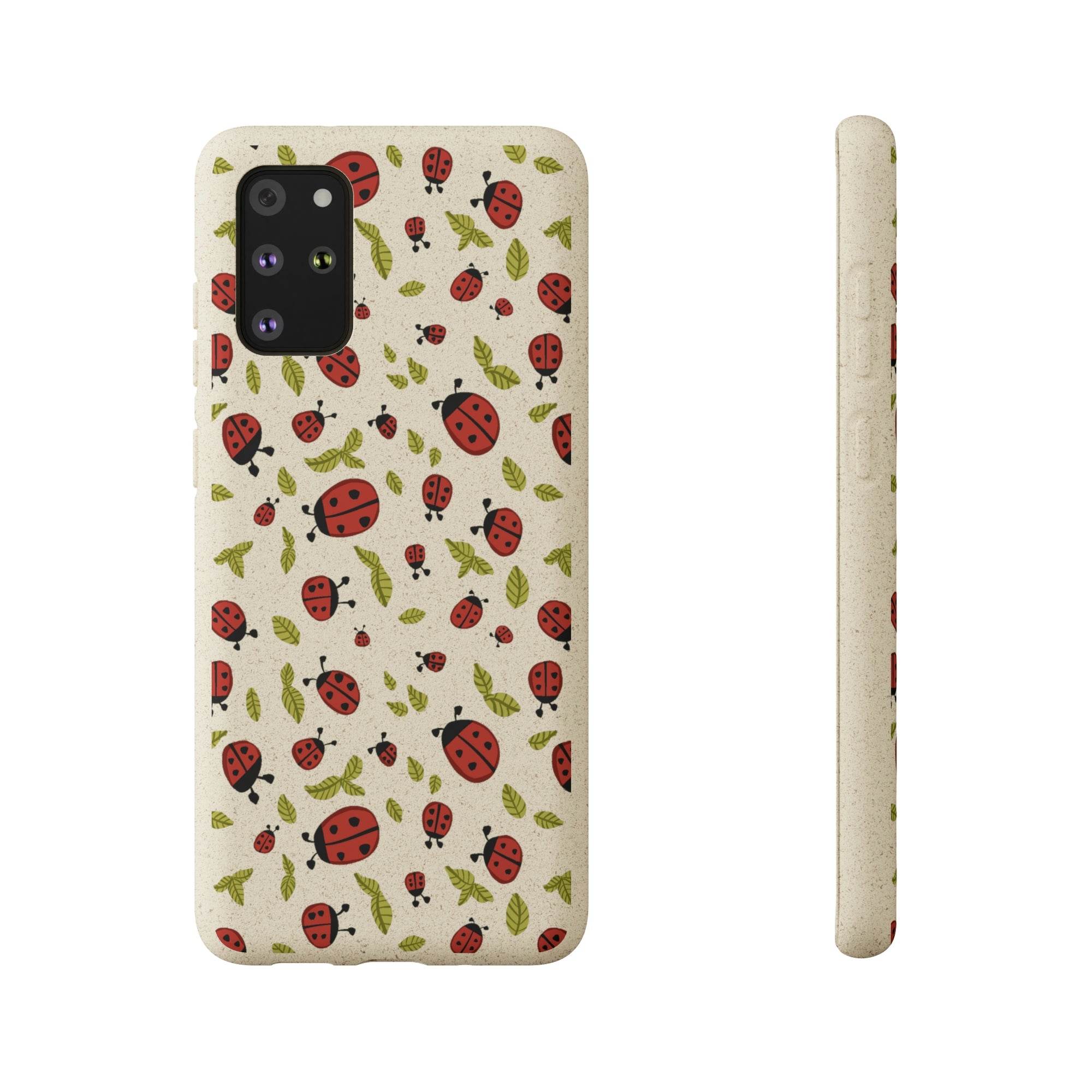 Ladybugs and Leaves Biodegradable Phone Case