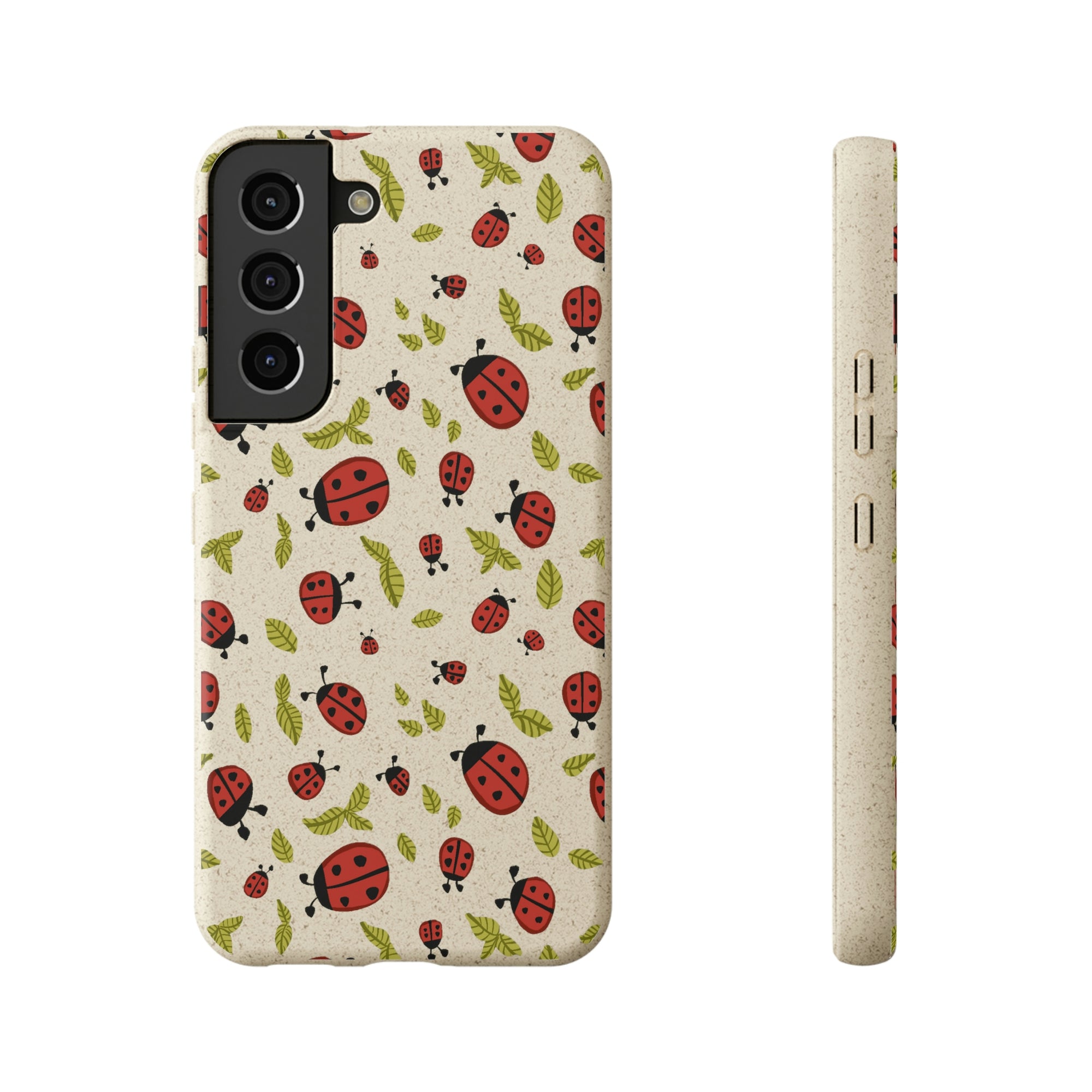 Ladybugs and Leaves Biodegradable Phone Case