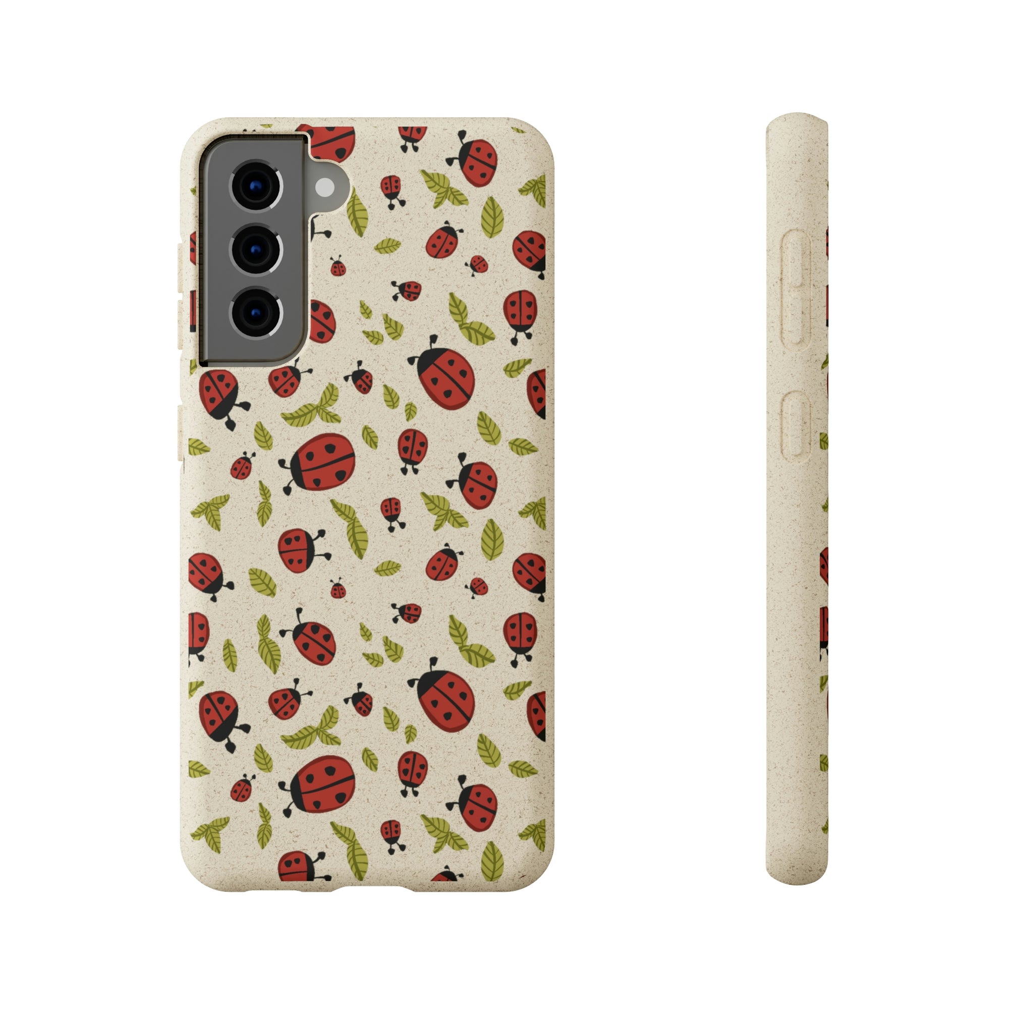 Ladybugs and Leaves Biodegradable Phone Case