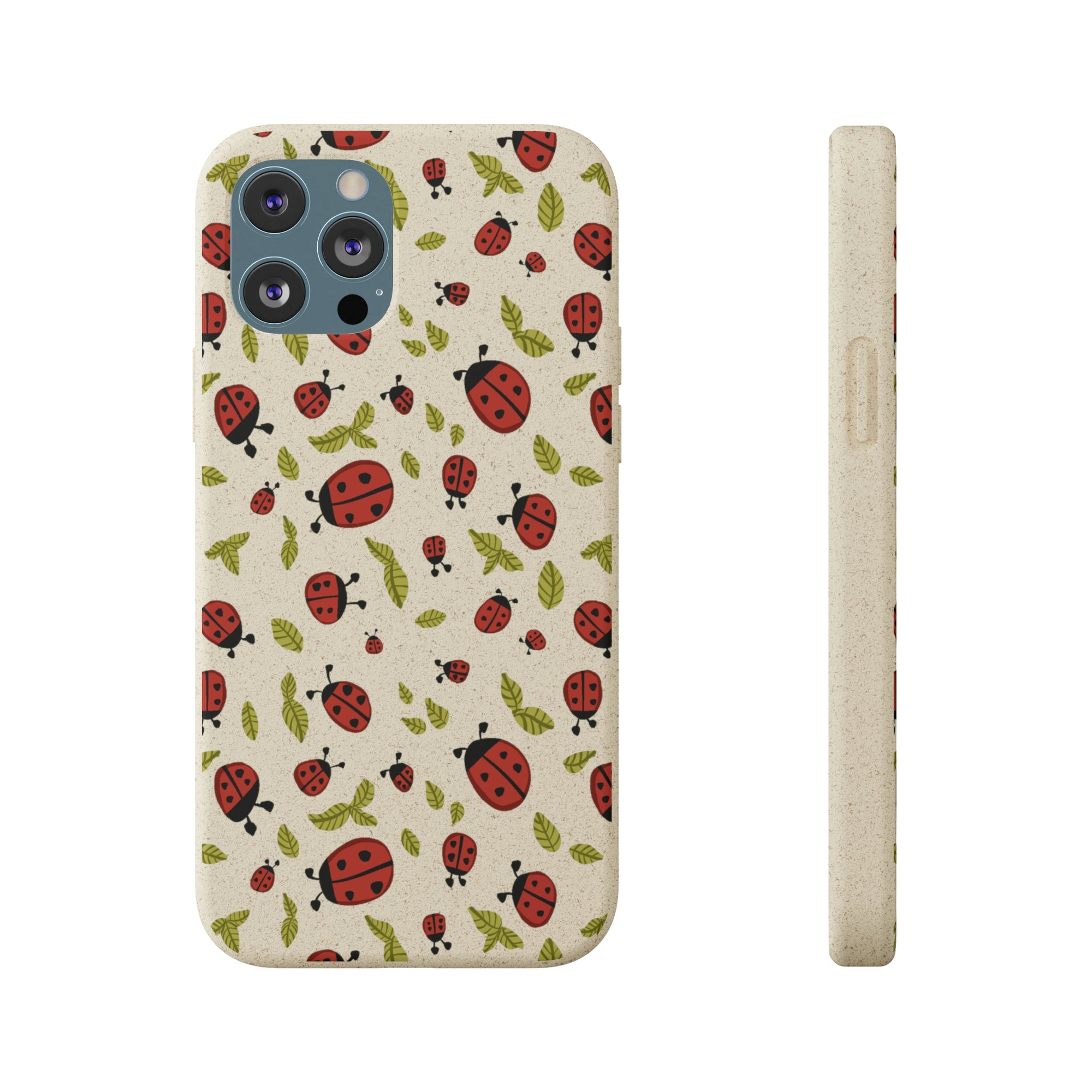 Ladybugs and Leaves Biodegradable Phone Case