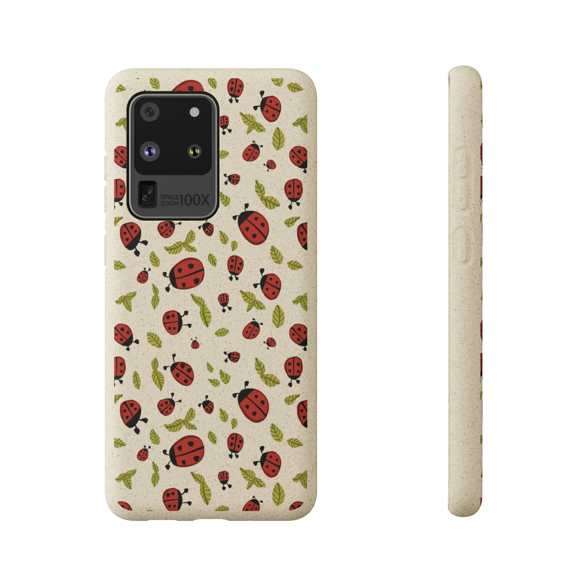 Ladybugs and Leaves Biodegradable Phone Case