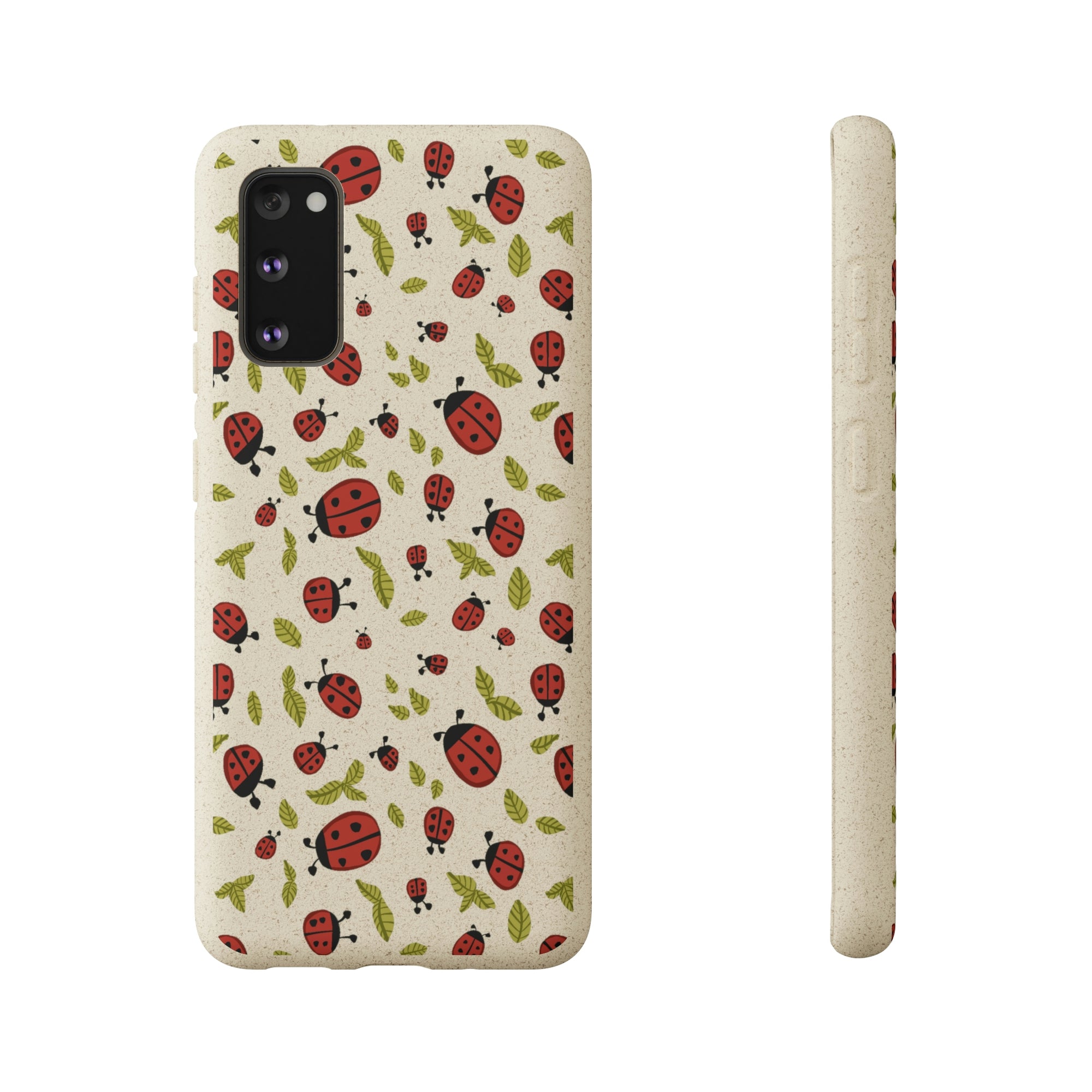 Ladybugs and Leaves Biodegradable Phone Case