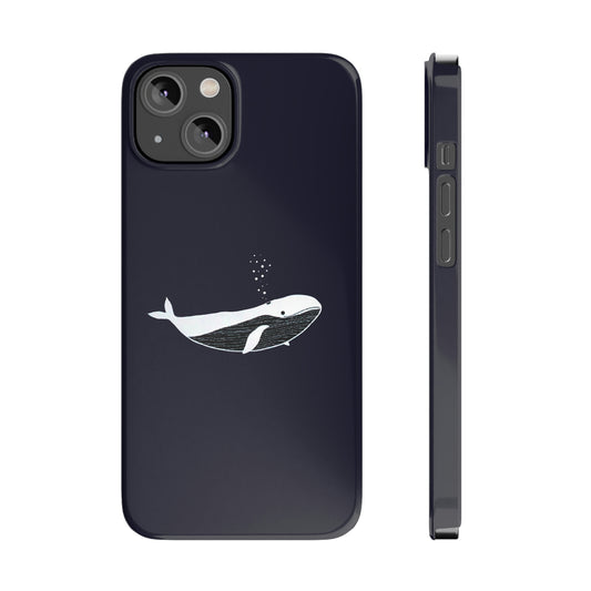 Midnight Whale Slim Phone Case
